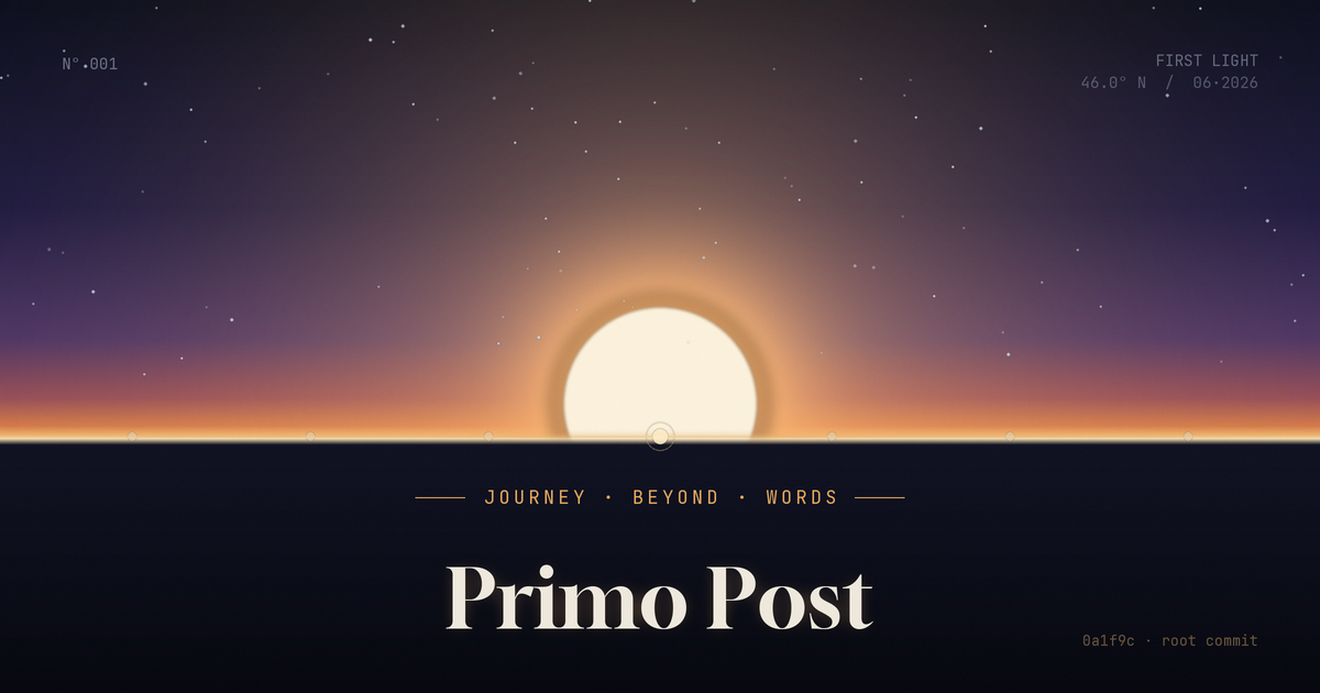 Un sole che sorge su un orizzonte: il primo passo di Journey Beyond Words